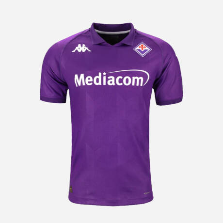 Maillot domicile Fiorentina 2025 – Design violet emblématique avec logo Kappa.