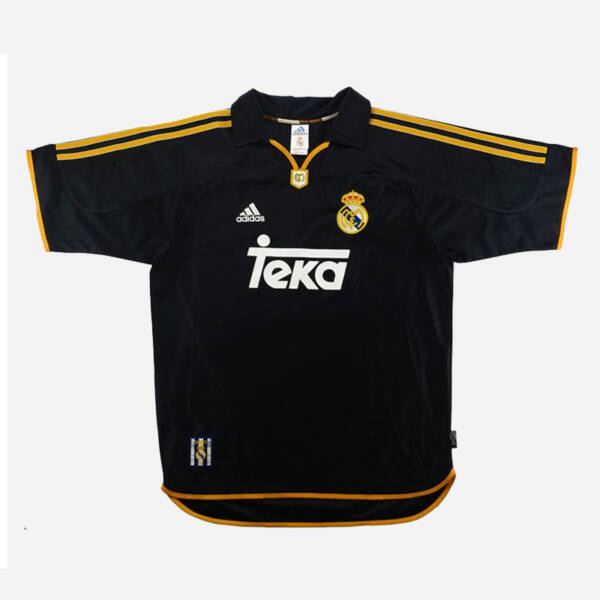Maillot extérieur Real Madrid 2000-2001, couleur Noir