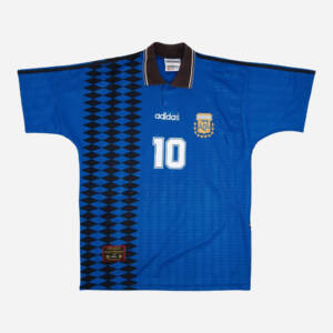 Maillot extérieur Argentine 1994 porté par Diego Maradona