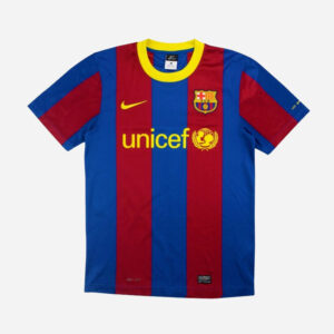 Maillot domicile FC Barcelone 2011 porté par Lionel Messi