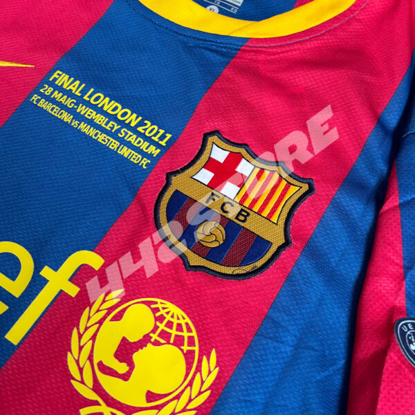Maillot domicile FC Barcelone 2011 porté par Lionel Messi