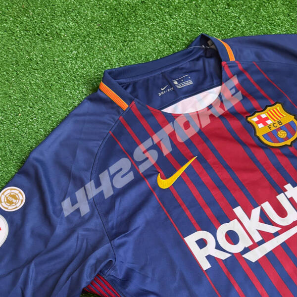 Maillot domicile FC Barcelone 2017 porté par Lionel Messi