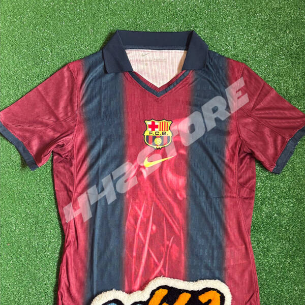 Maillot spécial Barça x Travis Scott 2025 marron – collaboration exclusive