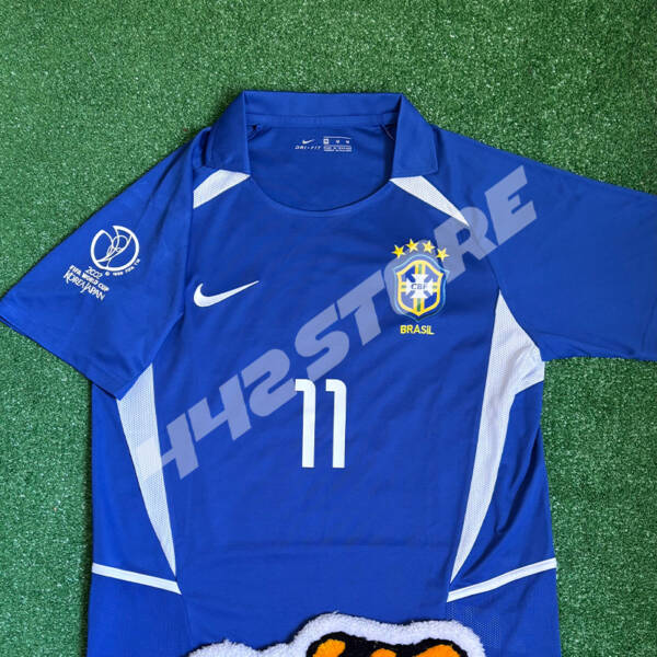 Maillot extérieur Brésil 2002 porté par Ronaldinho