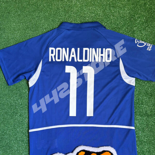 Maillot extérieur Brésil 2002 porté par Ronaldinho