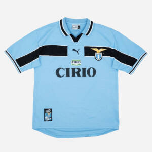 Maillot domicile Lazio 1999 porté par Hernán Crespo