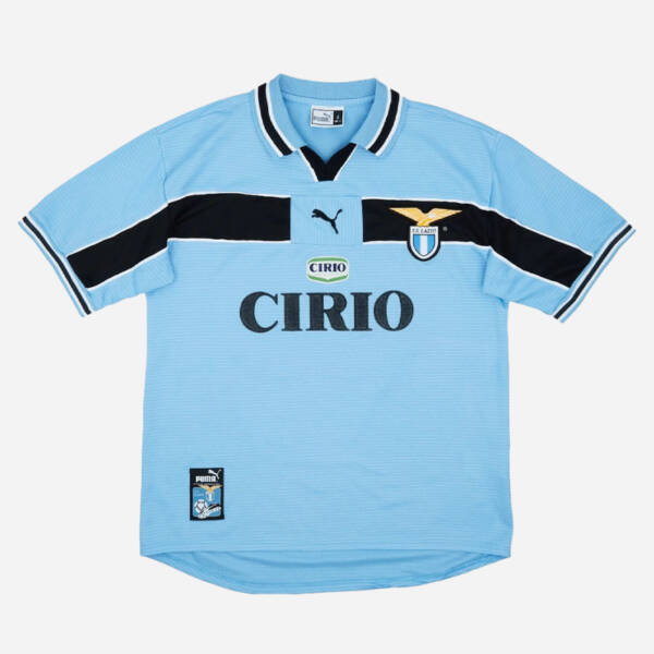 Maillot domicile Lazio 1999 porté par Hernán Crespo
