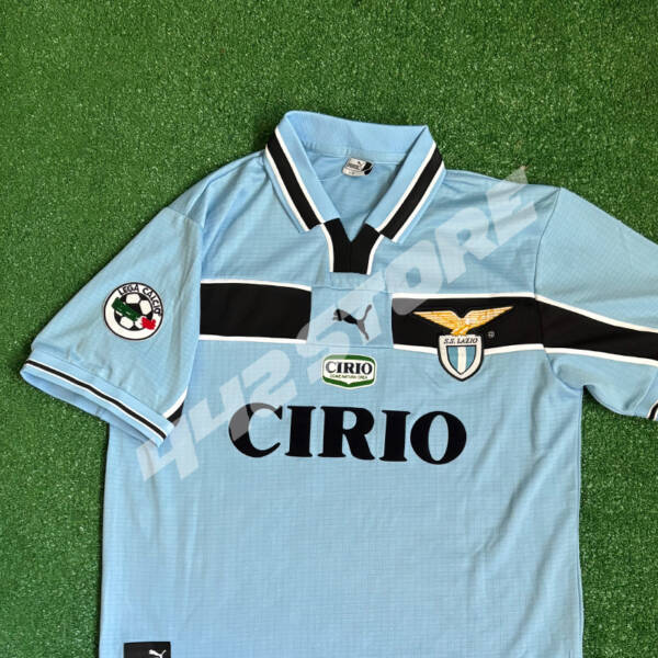 Maillot domicile Lazio 1999 porté par Hernán Crespo