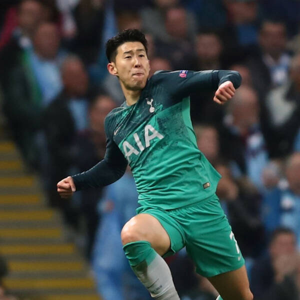 Maillot third Tottenham 2019 porté par Son Heung-min