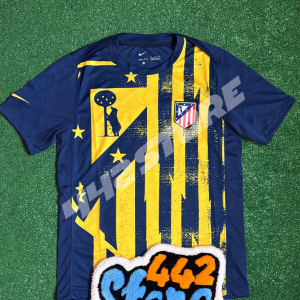 Maillot pré-match Atlético Madrid 2026 bleu et jaune