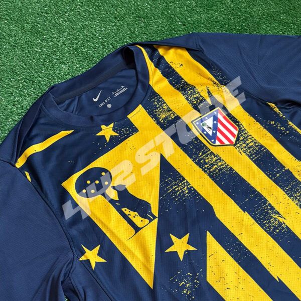 Maillot pré-match Atlético Madrid 2026 bleu et jaune