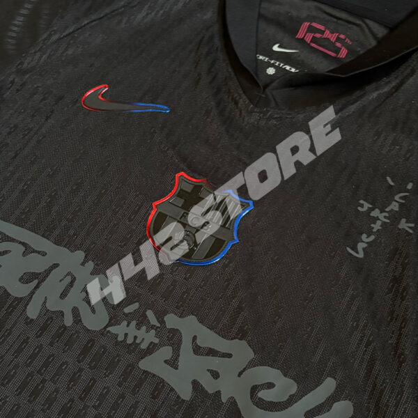 Maillot FC Barcelone extérieur 2025 Travis Scott édition spéciale