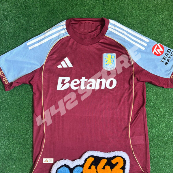 Maillot domicile Aston Villa 2026 bordeaux et bleu