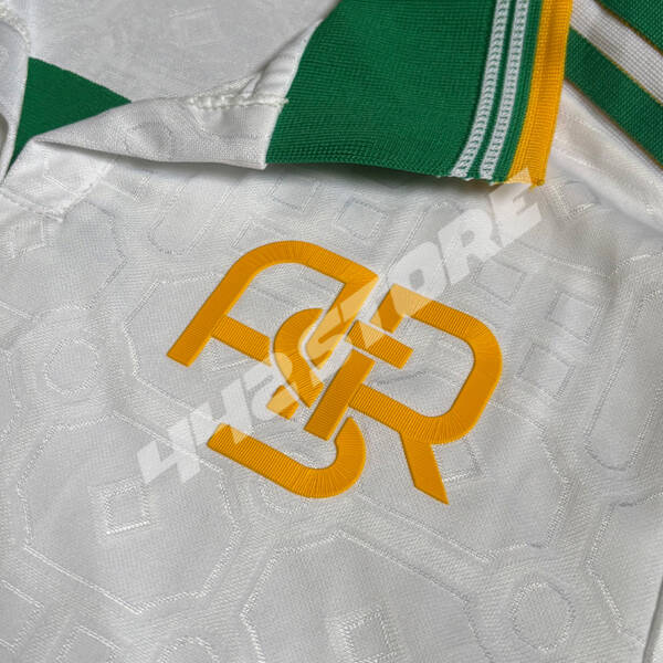 Maillot third AS Roma saison 2026 blanc avec détails verts et jaunes