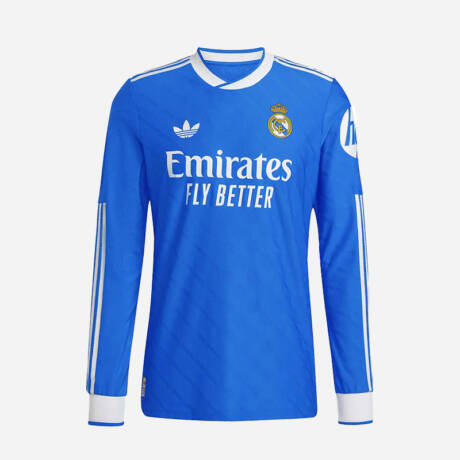 Maillot third Real Madrid 2026 manches longues bleu