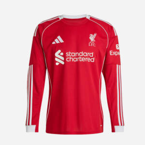 Maillot domicile Liverpool 2026 manches longues rouge