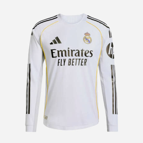 Maillot domicile Real Madrid 2026 manches longues blanc