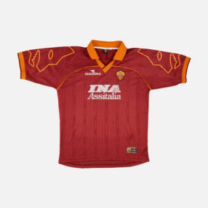 1999 Totti 🟡🔴 Maillot domicile AS Roma 1999 floqué Francesco Totti