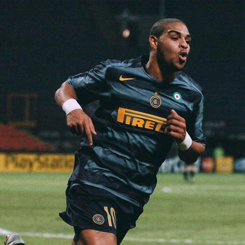 Maillot third Inter Milan 2004-2005 floqué Adriano
