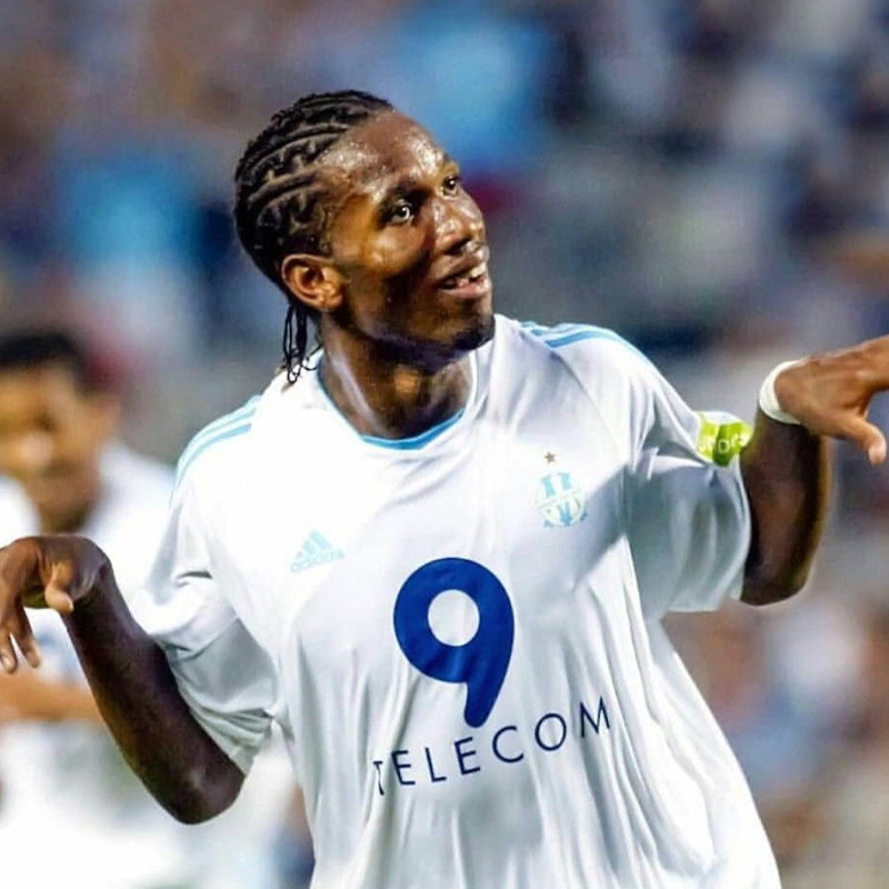 Maillot domicile Olympique de Marseille 2002-2003 floqué Didier Drogba