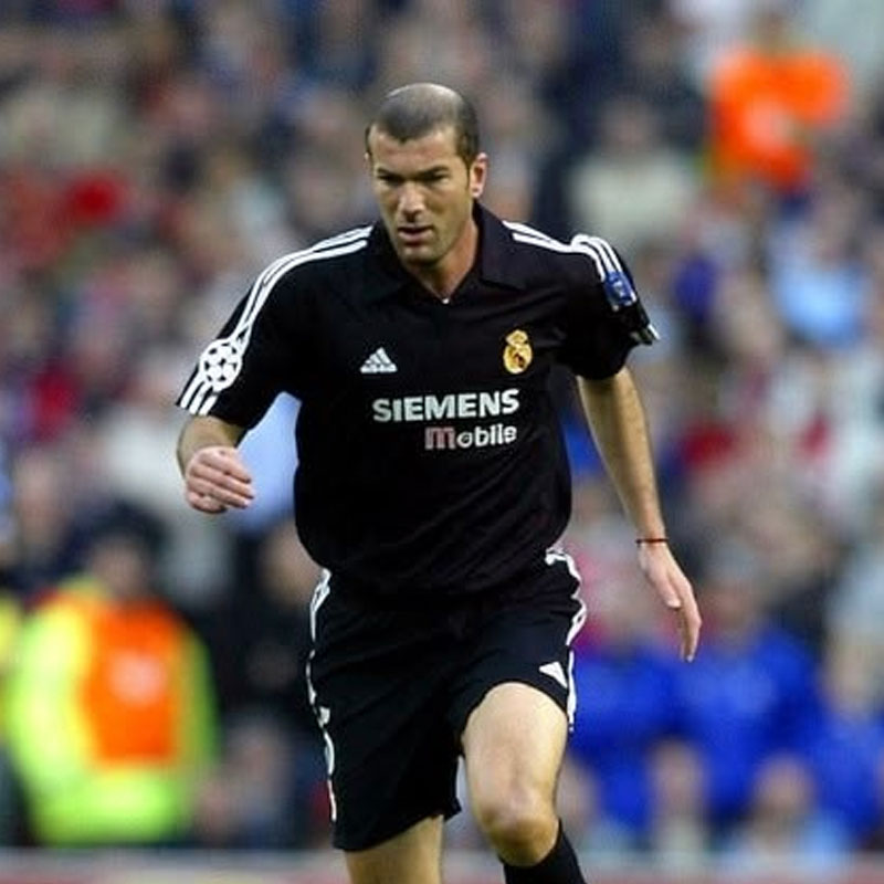 Maillot extérieur Real Madrid 2002-2003 floqué Zinedine Zidane